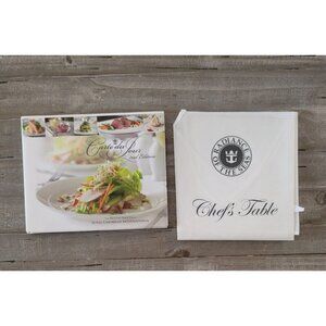 Carte Du Jour Royal Caribbean Restaurants Hardcover Book & Apron Cookbook Cruise